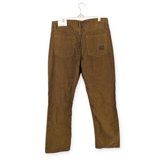 Eddie Bauer 33x30 Men's Faultline Corduroy Pants NEW warm brown - Picture 2 of 5